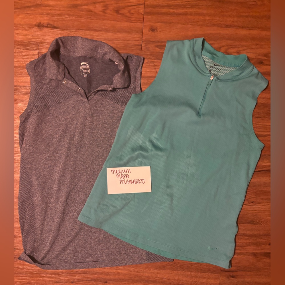 Teal and Gray Athletic Tennis/Golf Shirts